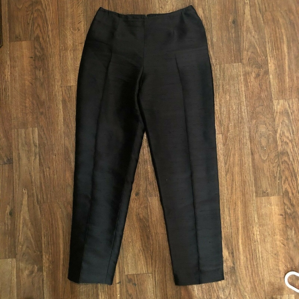 Oscar de la Renta Womens Trouser Pants Wide Legs